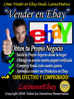Como Vender En Ebay - Guia Paypal Mundial