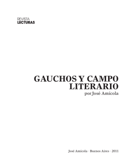 GAUCHOS Y CAMPO LITERARIO