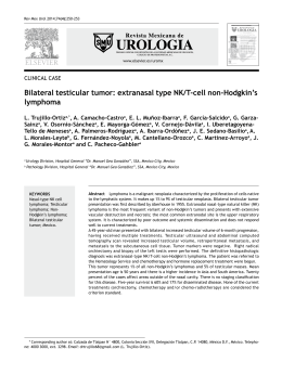 Bilateral testicular tumor: extranasal type NK/T-cell non