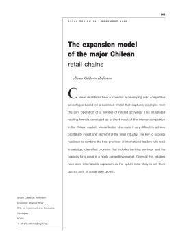 The Expansion Model of the Major Chilean