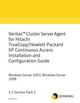 Veritas Cluster Server 5.1 SP2 Agent for Hitachi TrueCopy/Hewlett