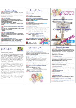 Programa fiestas 2015 desarrollado