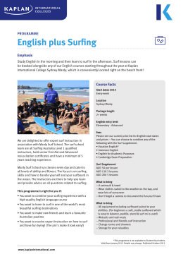 English plus Surfing - Kaplan International English