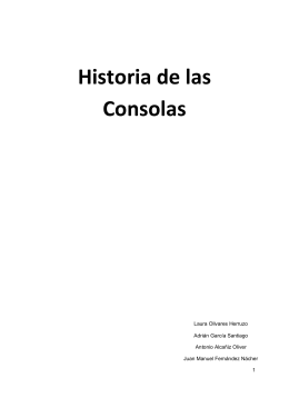 Historia de las Consolas