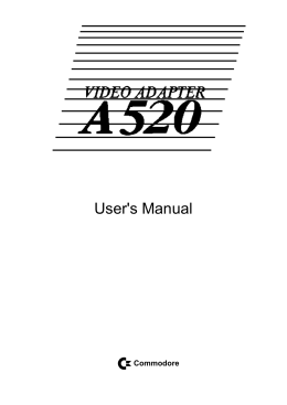 Manual A520 - Amiga Hardware Database
