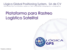 Logica GPS - Rastreo Logistico Satelital v9 Plataforma