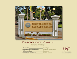 directorio del campus  - Universidad del Sagrado Corazón