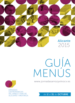 Alicante - Jornadas gastronómicas del arroz y vino de la Comunidad
