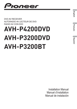 AVH-P4200DVD AVH-P3200DVD AVH-P3200BT