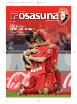 OSASUNA RAYO VALLECANO - Club Atlético Osasuna