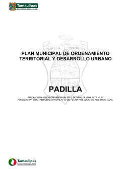 PADILLA - Secretaría de Desarrollo Urbano y Medio Ambiente