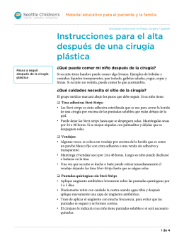 PE1124S Discharge Instructions for Plastic