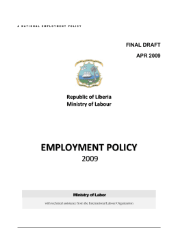 EMPLOYMENT POLICY, 2009   pdf