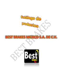 catálogo - Best Brakes
