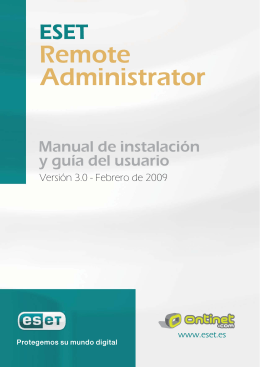 ESET Remote Administrator: Manual de