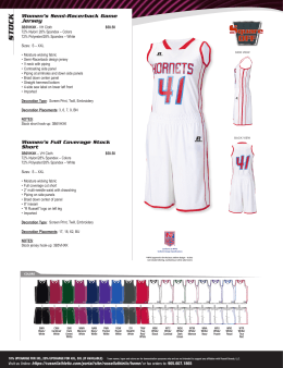 Russell Athletic 2015 Stock Women`s Basketball Catalog Canada