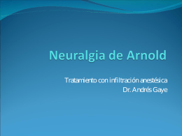 Neuralgia de Arnold - Instituto de Neurología