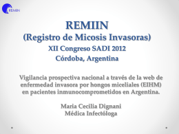 REMIIN Presentación oral SADI 2012