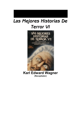 Wagner, Karl Edward - Las Mejores Historias De Terror VI