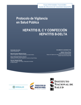 Protocolo de Vigilancia en Salud Pública HEPATITIS B, CY