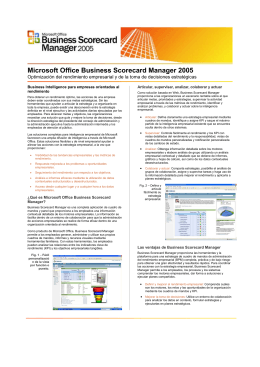 Microsoft Office Business Scorecard Manager 2005