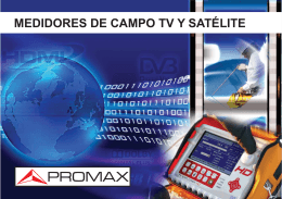 Medidores de campo TV y Satelite