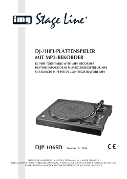 DJ-/HIFI-PLATTENSPIELER MIT MP3-REKORDER