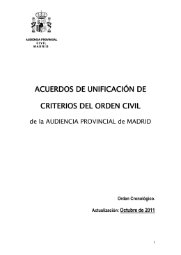 acuerdos de unificación de criterios del orden civil