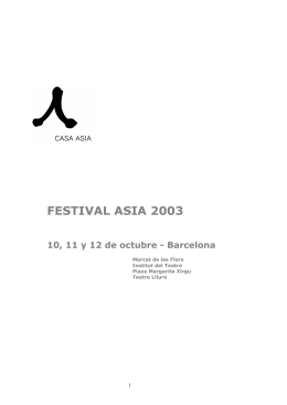 FESTIVAL ASIA 2003