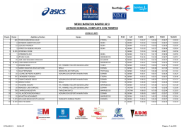 listado general completo con tiempos medio maraton madrid 2013