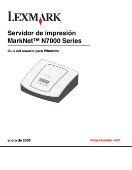 Servidor de impresión MarkNet™ N7000 Series