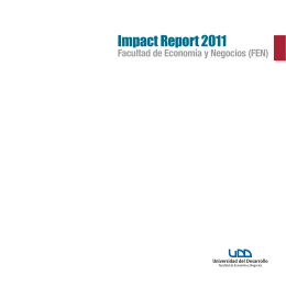 Impact Report 2011 - Facultad de Economía y Negocios