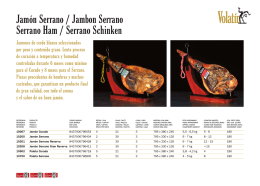 Jamón Serrano / Jambon Serrano Serrano Ham / Serrano Schinken