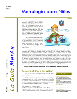 Metrología para Niños - MetAs & Metrólogos Asociados