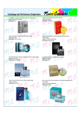 Catalogo de Perfumes Originales