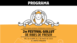 Programa Festival Gollut 2015
