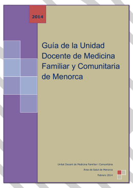 Guía de la Unidad Docente de Medicina Familiar y - IB