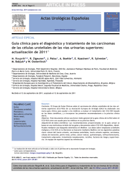 article in press - Asociación Española de Urología