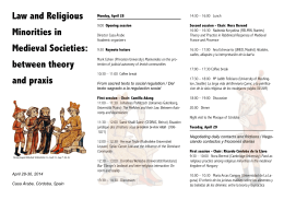 Law and Religious Minorities in Medieval Societies