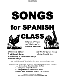 for SPANISH CLASS