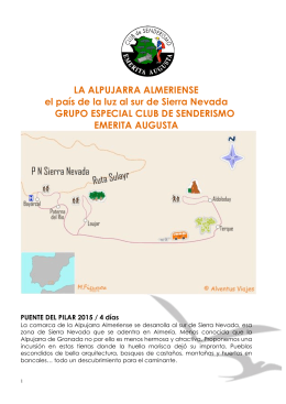 Alpujarra - Club de Senderismo Emérita Augusta