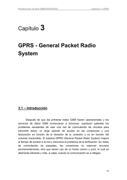 Capítulo 3 GPRS - General Packet Radio System