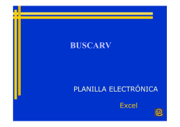 Excel. función BUSCARV