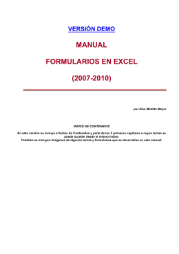 MANUAL FORMULARIOS EN EXCEL (2007