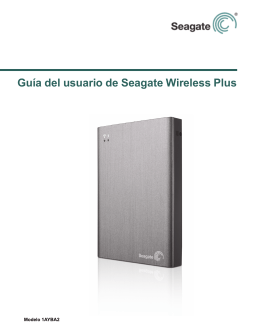 Guía del usuario de Seagate Wireless Plus