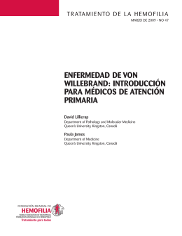 Enfermedad de von Willebrand: Introducción para médicos
