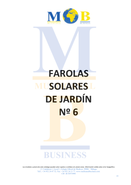 Farolas solares de jardín - Multicanal Business LED MBEL