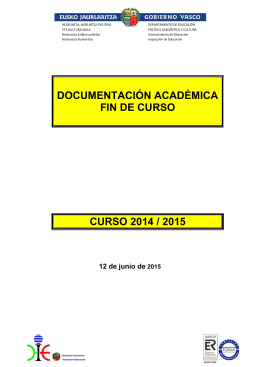 Documentación Académica 2014-2015