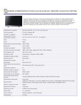 Sony Sony KDL24EX320 24" BRAVIA EX320 Series TV LCD luz