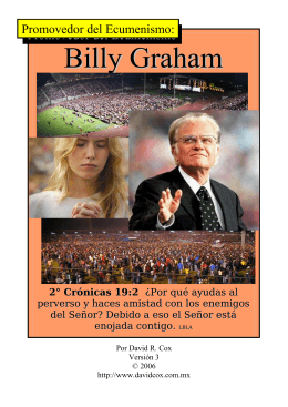 Billy Graham, Promovedor del Ecumenismo